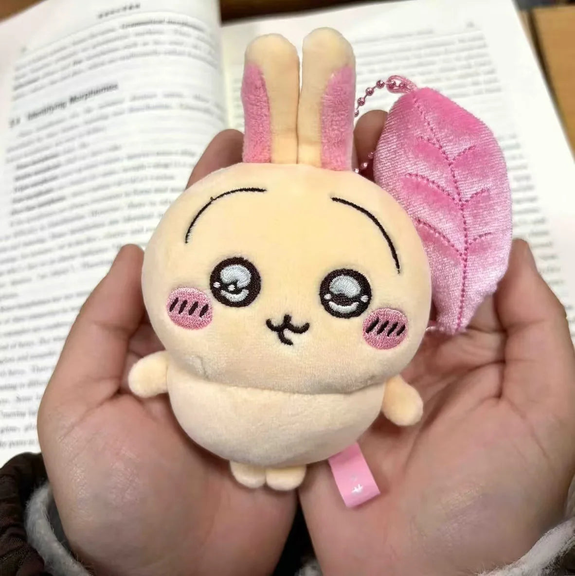 Rabbit Usagis Cheering Series Plush Doll Pendant Self-deprecating Bear Popular Cartoon Toy Keychain Bag Ornament Birthday Gift