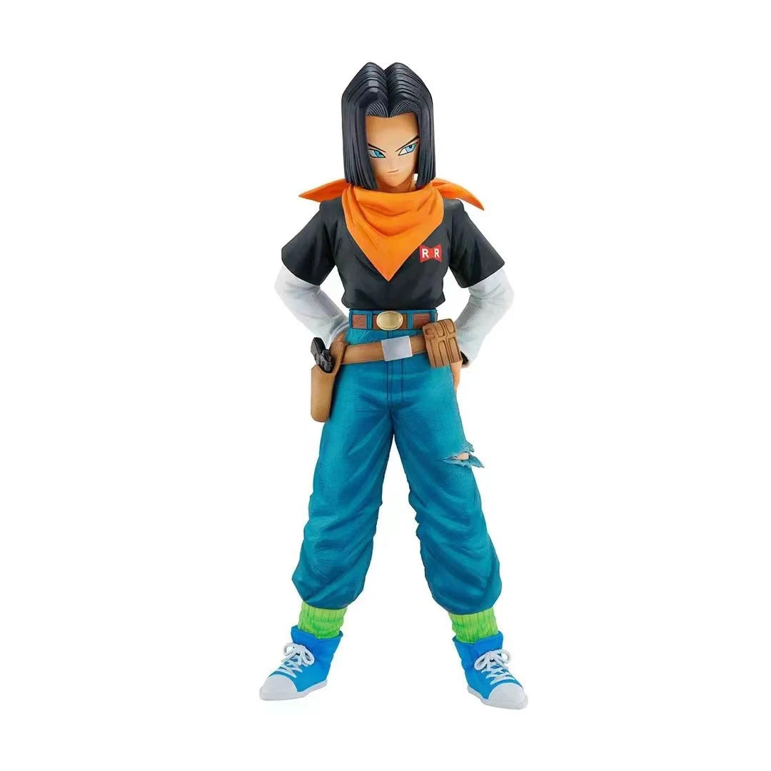 24CM Anime Dragon Ball Z Android 17 18 Figure Android 18 PVC Action Figures Collection Model Toys for Children Christmas Gifts Action figure