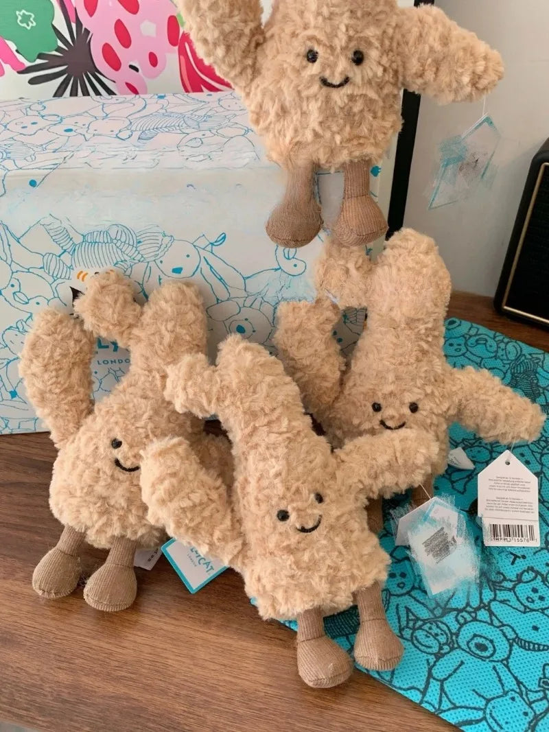 Jellycat With Tags JELLYCAT New Fun Ginger Baby Cute Plush Toy Soothing Good Thing Ginger Nearly Stuffed Doll Holiday Gift Cute