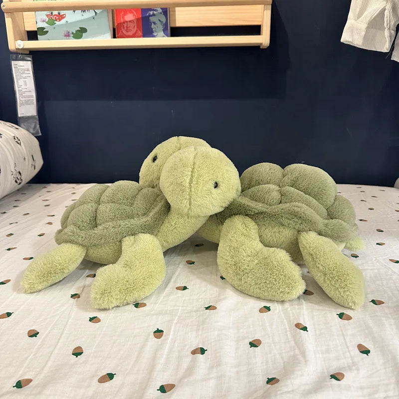 jelly cat 28cm Turtle Plush Doll Creative Companion Plush Toy Doll Simulation Turtle Pet Toy Children'S Holiday Gift