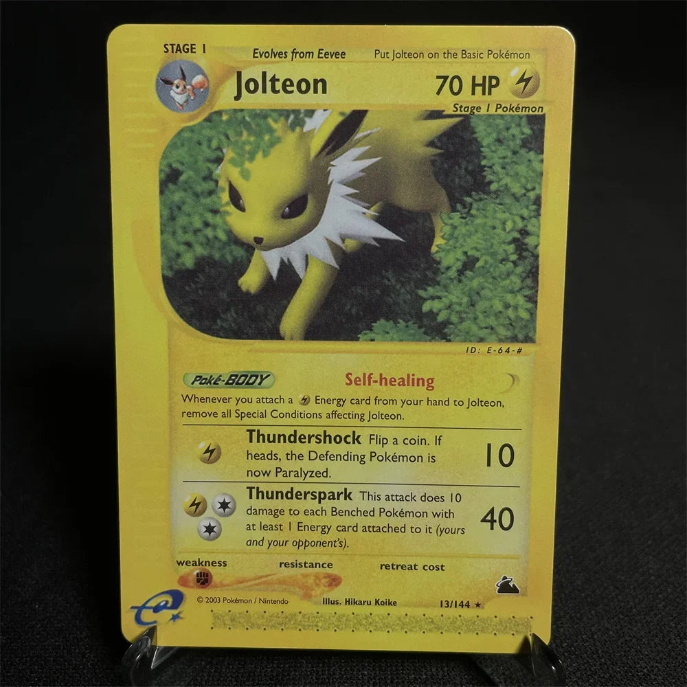 Pokemon Card Shining Card Gym Series Houndoom Jolteon Umbreon Gyarados Snorlax Steelix Piloswine Gift Kids Toys Proxy Card