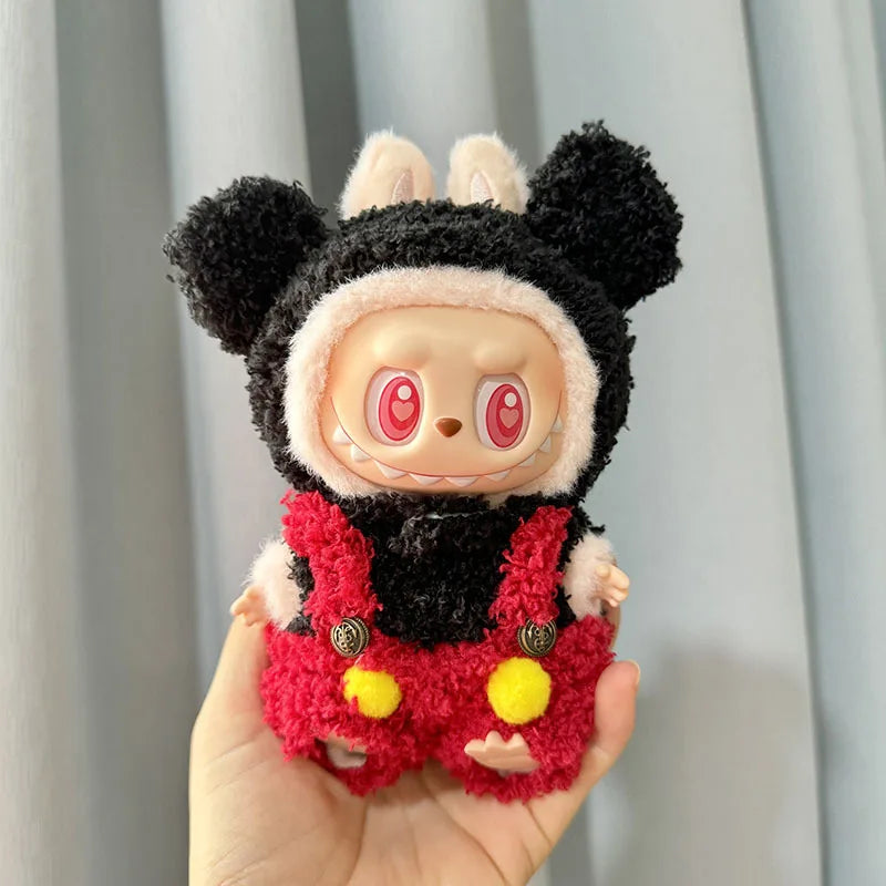 17cm Mini Plush Doll'S Clothes Outfit Accessories For Korea Kpop Exo Labubu I II Idol Dolls Sitting Party Series Clothing Gift
