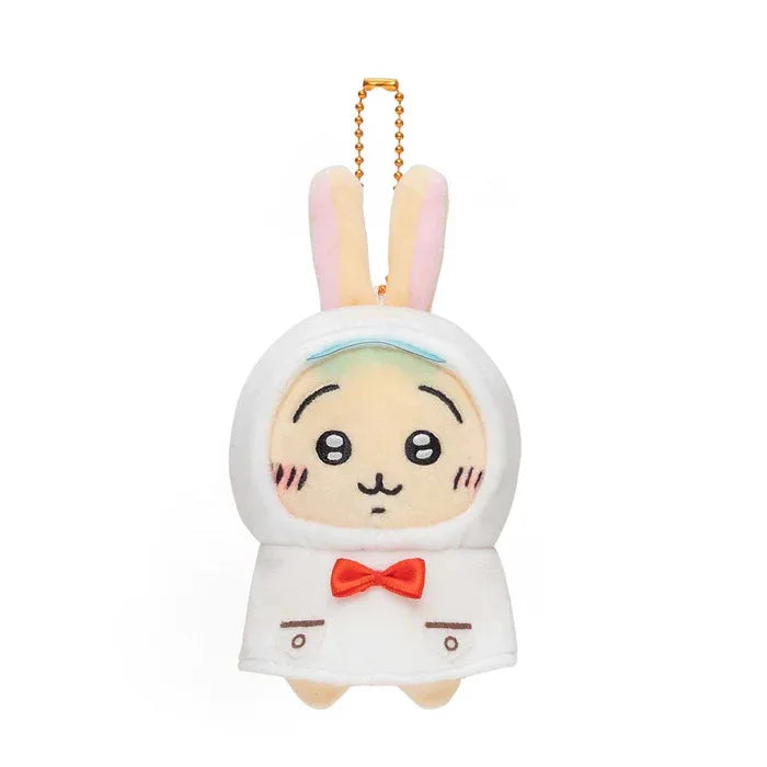 Kawaii Chiikawas Cute Raincoat Plush Doll Pendant Cute Hachiware Usagi Cartoon Bag Charm Gift Plush Keychain