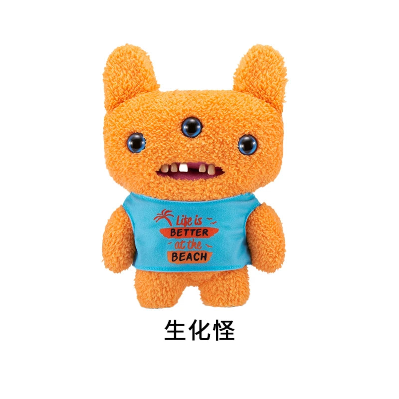 Original Fuggler Plush Toys Ugly Monster Beach Resort Series Cute Tooth Monster Plush Dolls Toys Birthday Gift