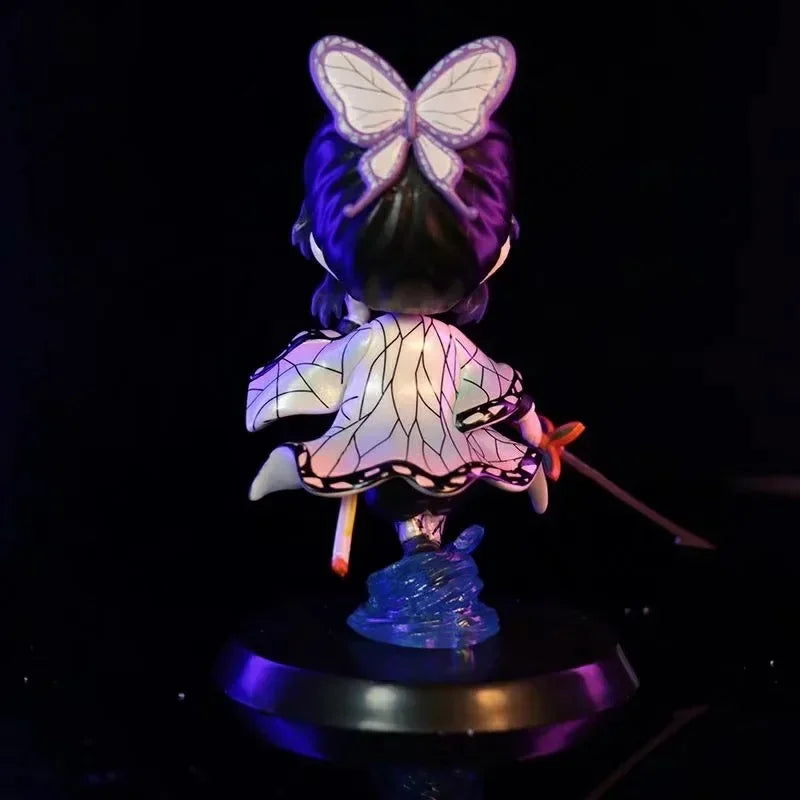 Demon Slayer Figure Kamado Tanjirou Tomioka Giyuu Kanroji Mitsuri Action Figure Q Version Model Cartoon Desktop Decor Toys Gift
