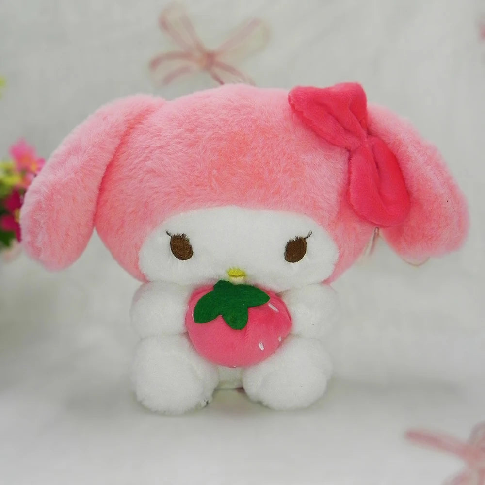 20cm Anime Sanrio Plush Toys Kawaii Hello Kitty Cinnamoroll Kuromi Pom Pom Purin cat Gift Dolls Stuffed Children Plushies Doll