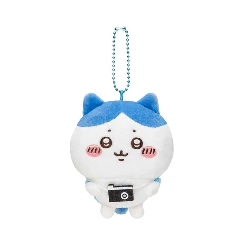 10Cm Miniso Cartoon Chiikawas Plush Doll Keychain Hachiwares Usagis Cute Pendant Outing Series Backpack Decoration Child Gifts