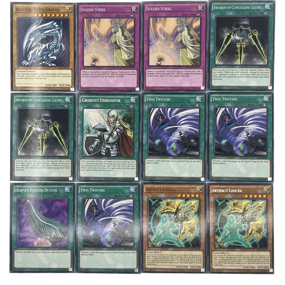 Yu-Gi-Oh Deck 831 BLUE-EYES-WHITE DRAGON PACK English Holographic Golden White Dragon Duel Game Collection Card with Tin Box