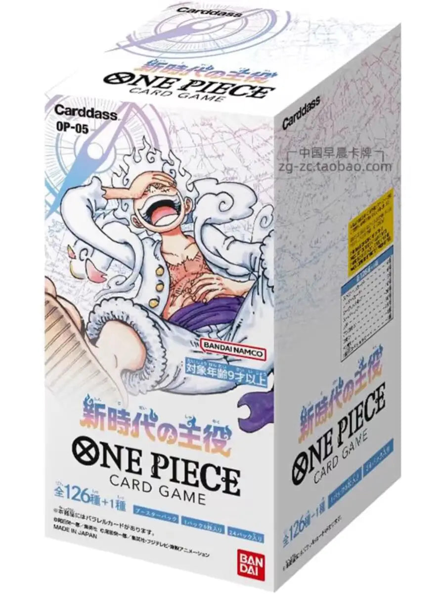 Original Bandai One Piece OP05 The protagonist of the new era Cards Booster Box Anime Japanese Trading Game Card Collector Gift