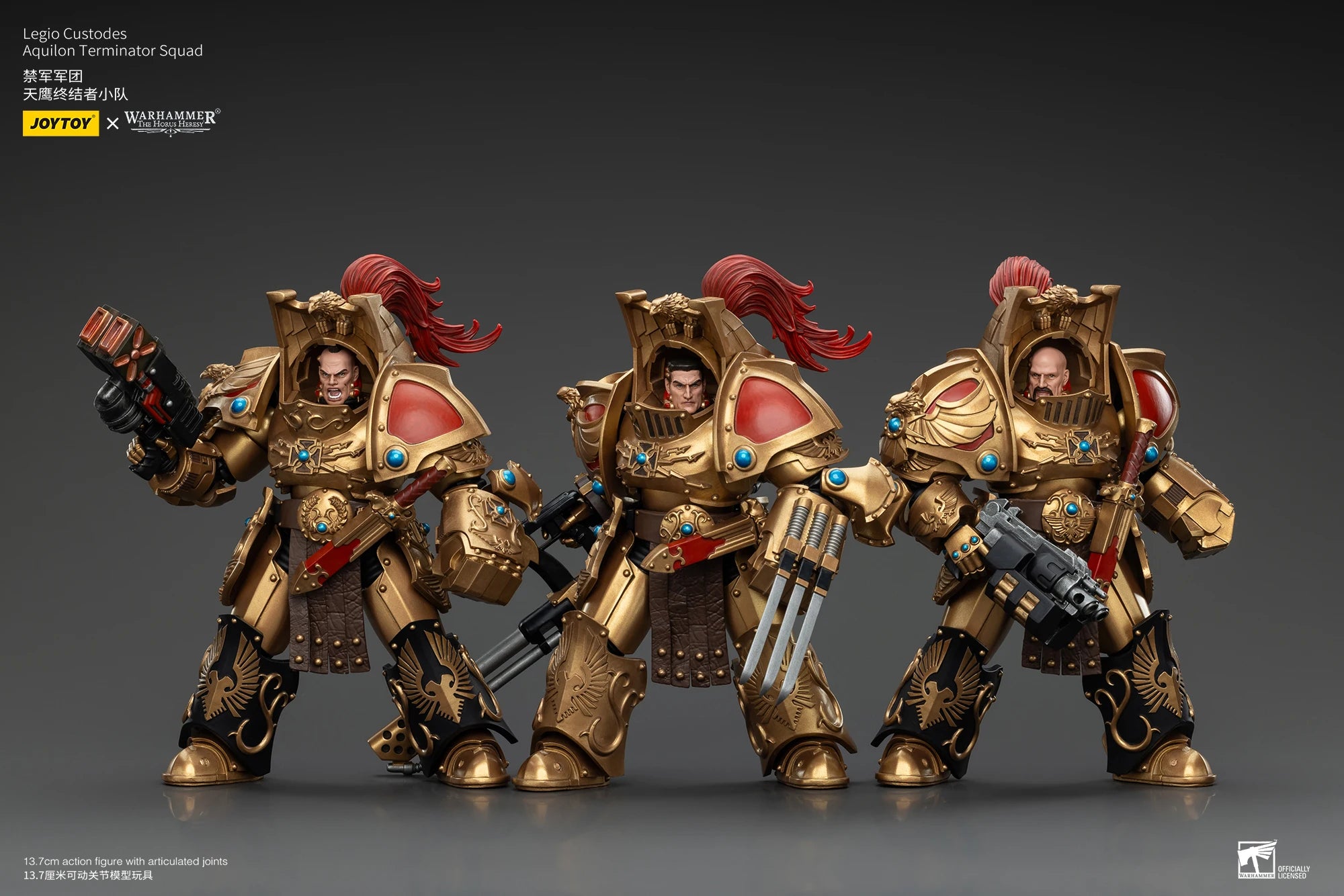 JOYTOY Warhammer 30k 1/18 Action Figures Legio Custodes Aquilon Terminator Squad Toy Collection Figure