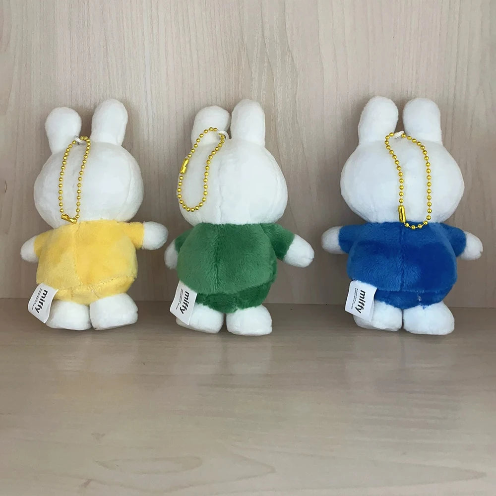 Kawaii Miffy Cute Pendant Cartoon Rabbit Can Stand Up Plush Fashion Versatile Backpack Decoration Key Chain Girl Gift