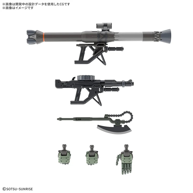 BANDAI HG 1/144 Gundam GQuuuuuuX MS-06 Zaku Anime Action Figures Assembly Model Collection Toy