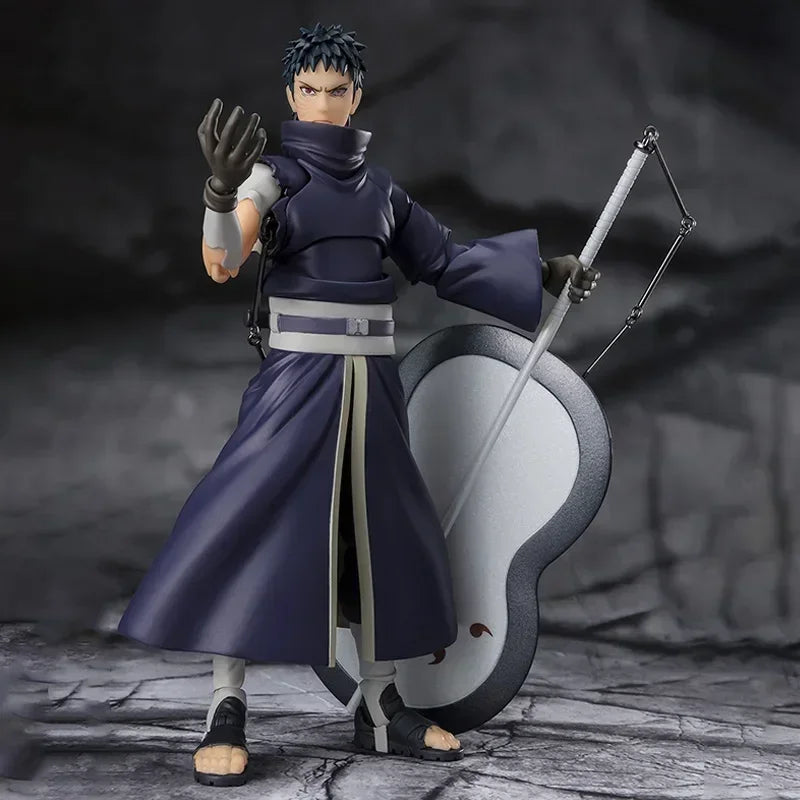 Bandai Anime Action Figure Naruto SHFiguarts SHF Uchiha Obito Hatake Kakashi Finished Model Collection Toy Gift for Kid