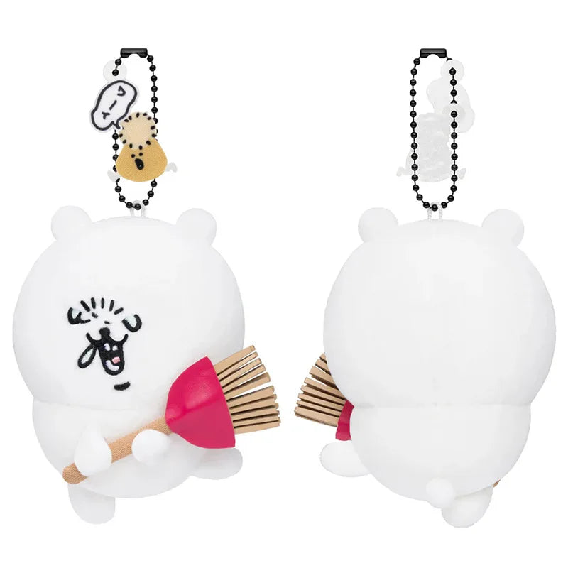 11CM Kawaii Chikawas Hachiware Usagi Plush Keychain Pendant Soft Stuffed Cute Cartoon Plush Doll Toy Bag Pendant Gift