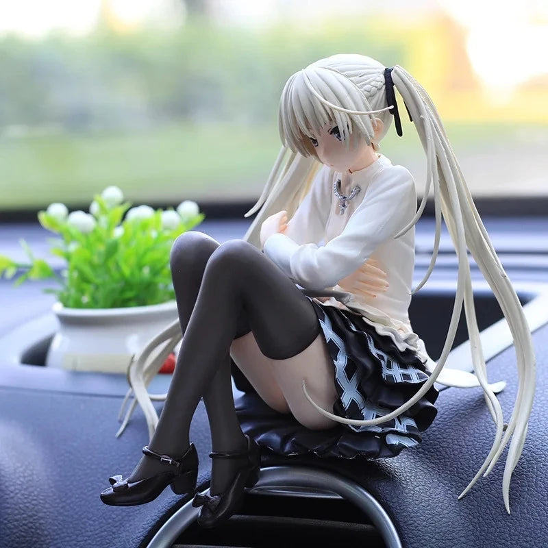 Kasugano Sora Car Ornaments Yosuga No Sora Kasugano Sora Action Figure Anime Host Computer Chassis Decor Toys Car Ornaments