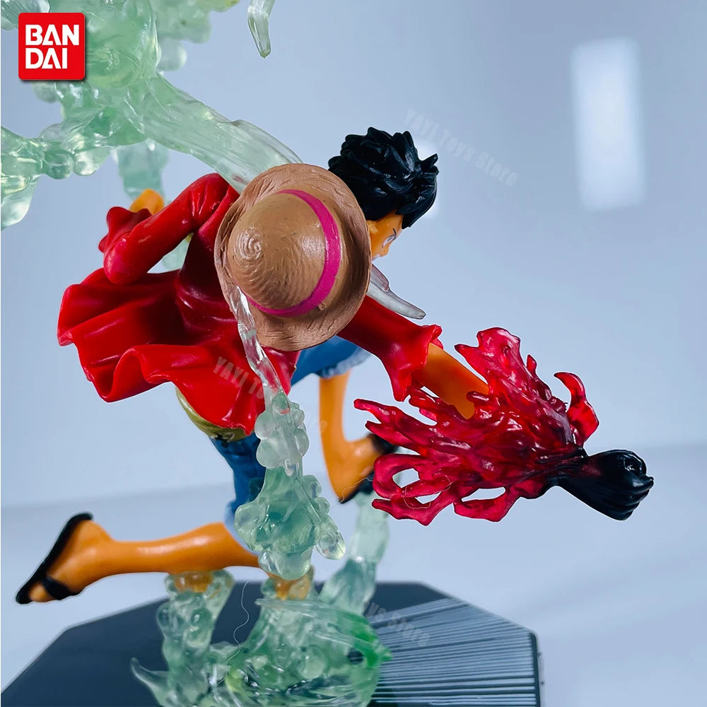 One Piece Anime Figure Fire Fist Luffy Ace Sanji Battle Model Dolls PVC sabo Action Figurine Zoro Ghost Three-Knife Toys