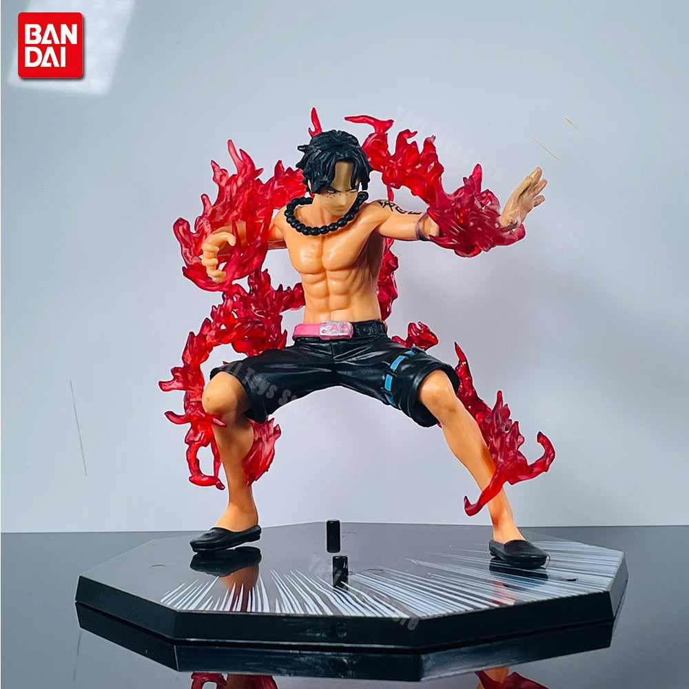 One Piece Anime Figure Fire Fist Luffy Ace Sanji Battle Model Dolls PVC sabo Action Figurine Zoro Ghost Three-Knife Toys