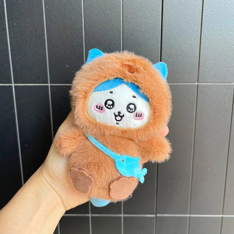 13cm Kawaii Chiikawa Hachiware Usagi Cute Plush Backpack Pendant Keychain Doll Toys Children's Gift