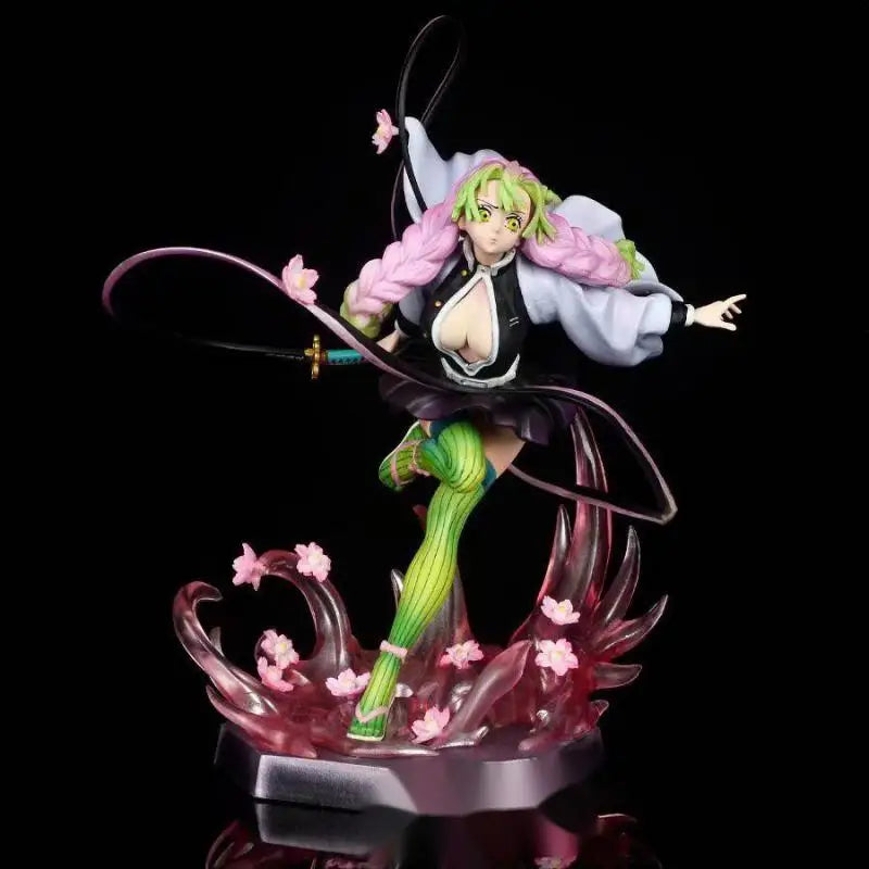 Demon Slayer 22cm Anime Figure Kanroji Mitsuri Periphery Action Figure Kimetsu no Yaiba High Quality Display Model Gift Toys