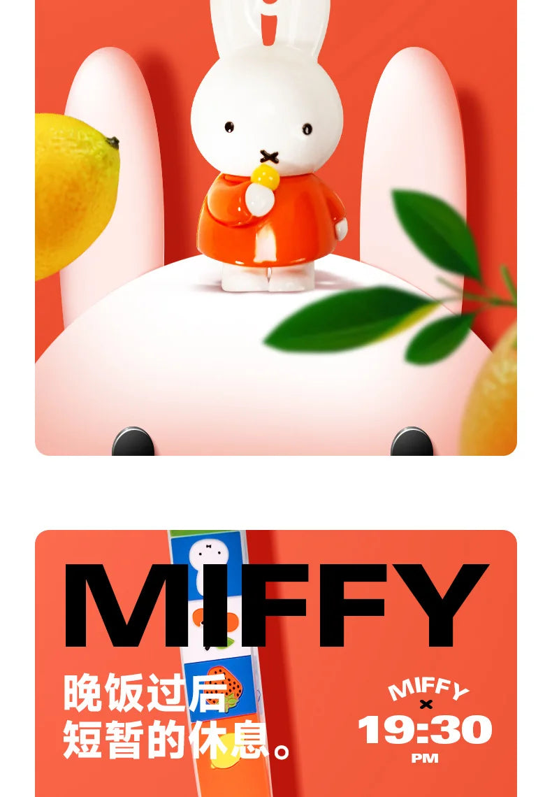 Kawaii Miffy Cute Doll Fruit Series Keychain Backpack Pendant Boy and Girl Toy Gift
