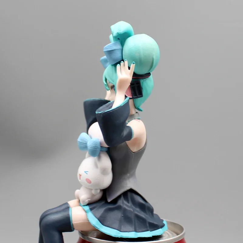 Anime Hatsune Miku Figures Rem Hatsune Miku Action Figures Pressing Bubble Noodles 15cm PVC Collection Model Toys Birthday Gifts
