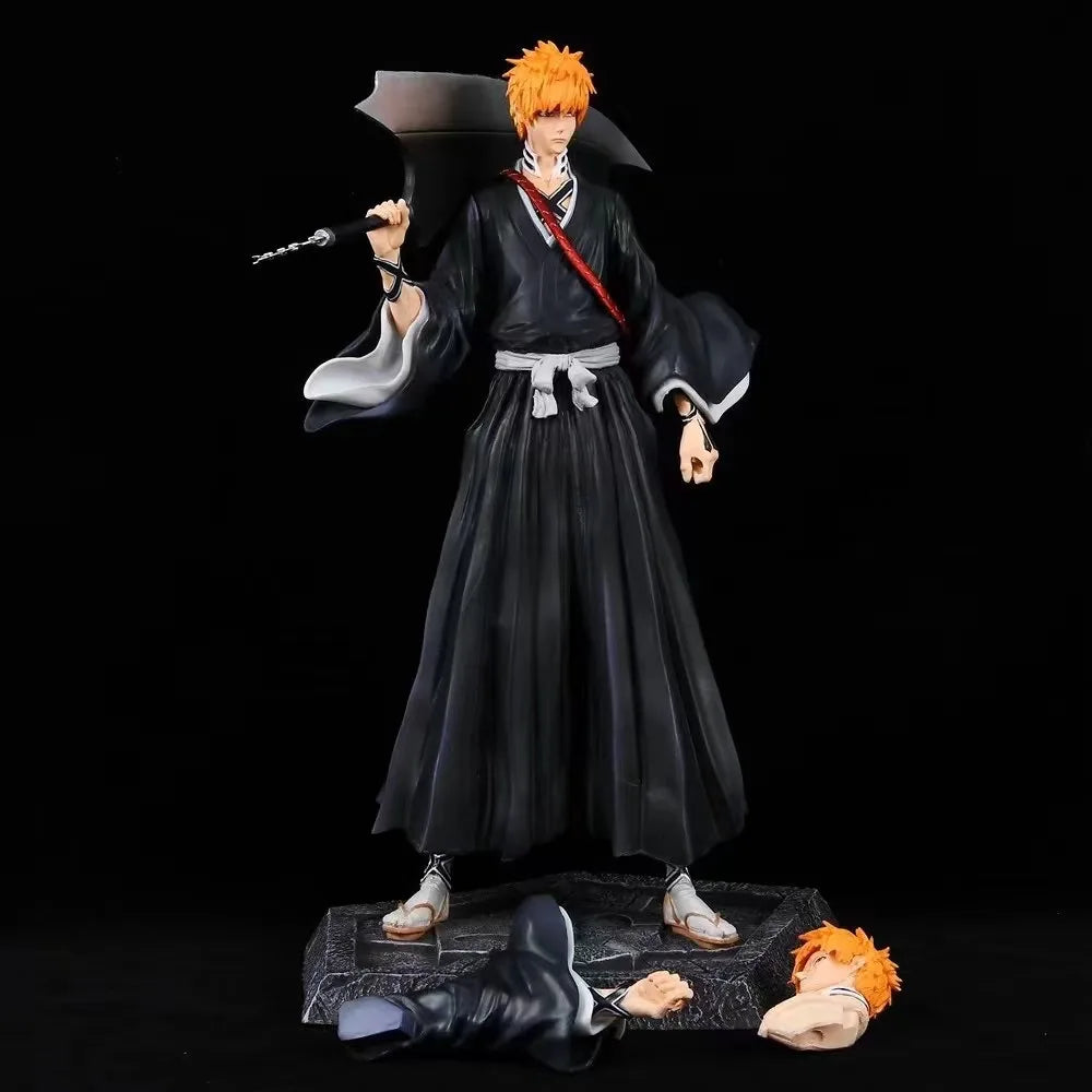 33CM Anime Bleach Kurosaki Ichigo GK Statue Pvc Action Figures Collection Model Doll Toys Gifts