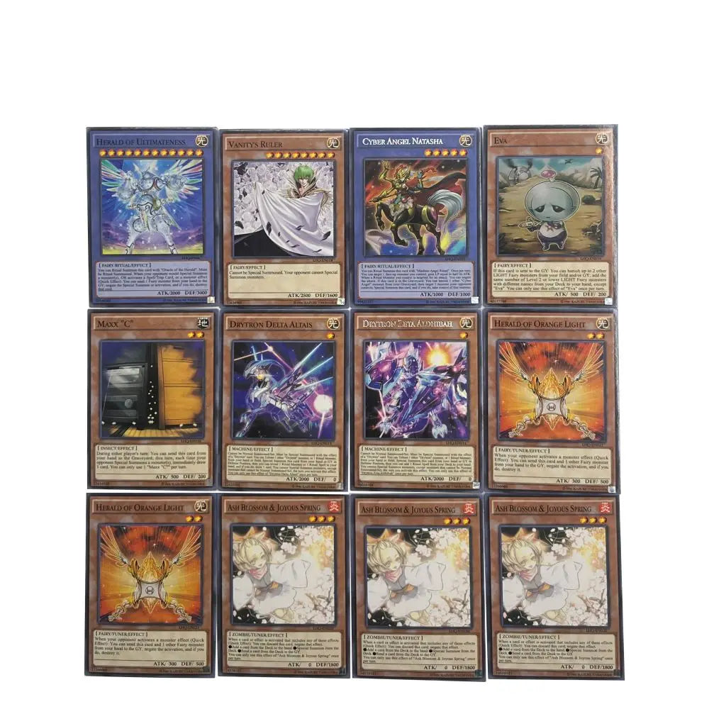 Yu-Gi-Oh Deck 889 DRYTRON PACK English Holographic Golden White Dragon Duel Game Collection Card with Tin Box