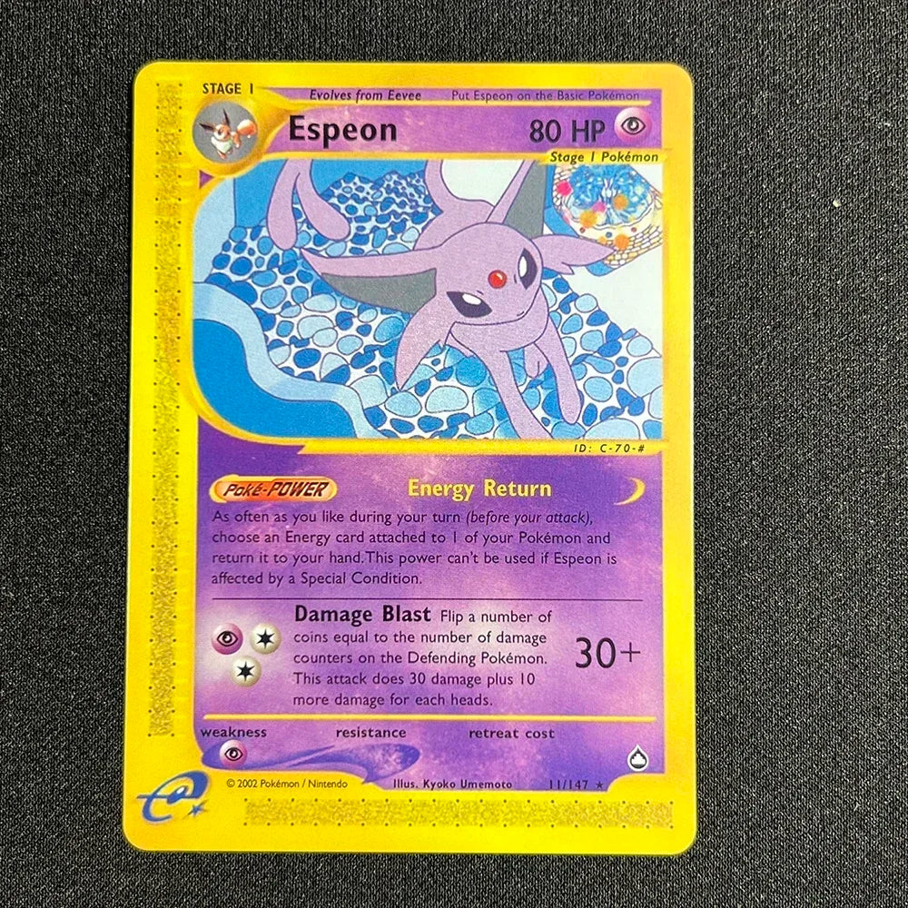 PKM Single Cards 1st Edition E-Card Celebi Charizard Skyridge (SK) Foil Cards Zapdos Aquapolis Classic Game Collection PROXY
