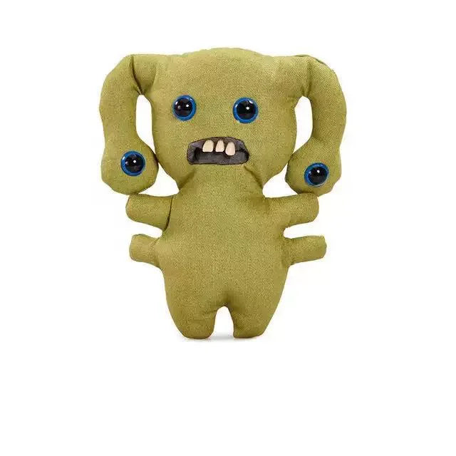 Fuggler Big Teeth Monster Pendant Keya Funny Ugly Big Tooth Monster Toy Bag Plush Keychain Pendant Doll Holiday Gifts