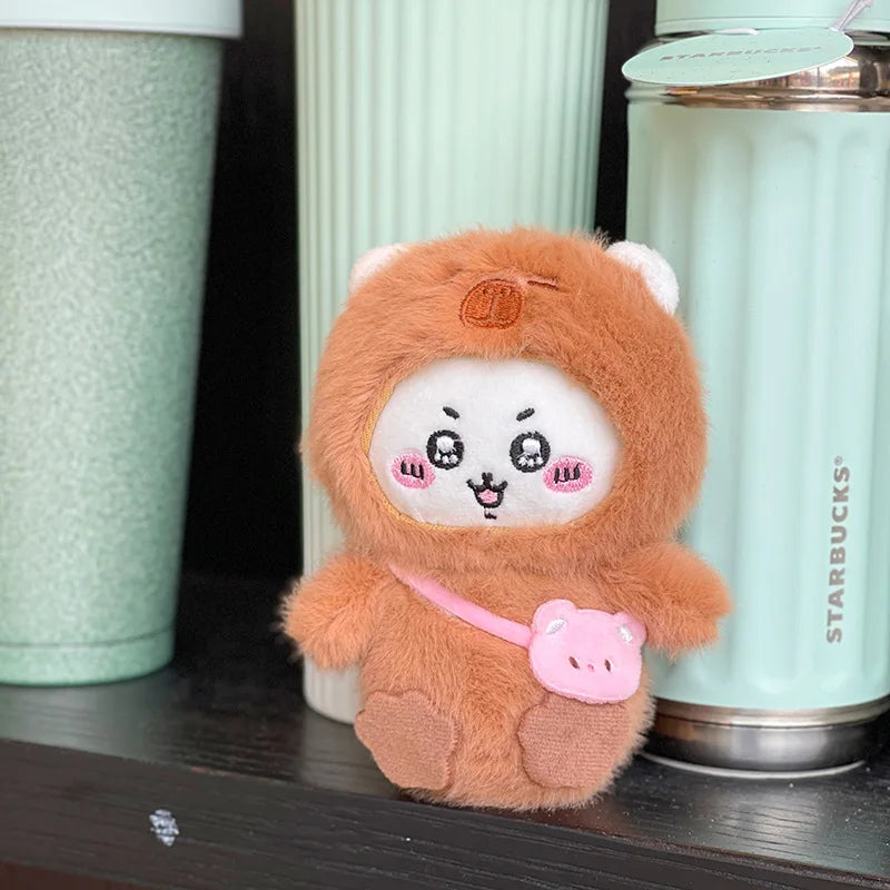 13cm Kawaii Chiikawa Hachiware Usagi Cute Plush Backpack Pendant Keychain Doll Toys Children's Gift