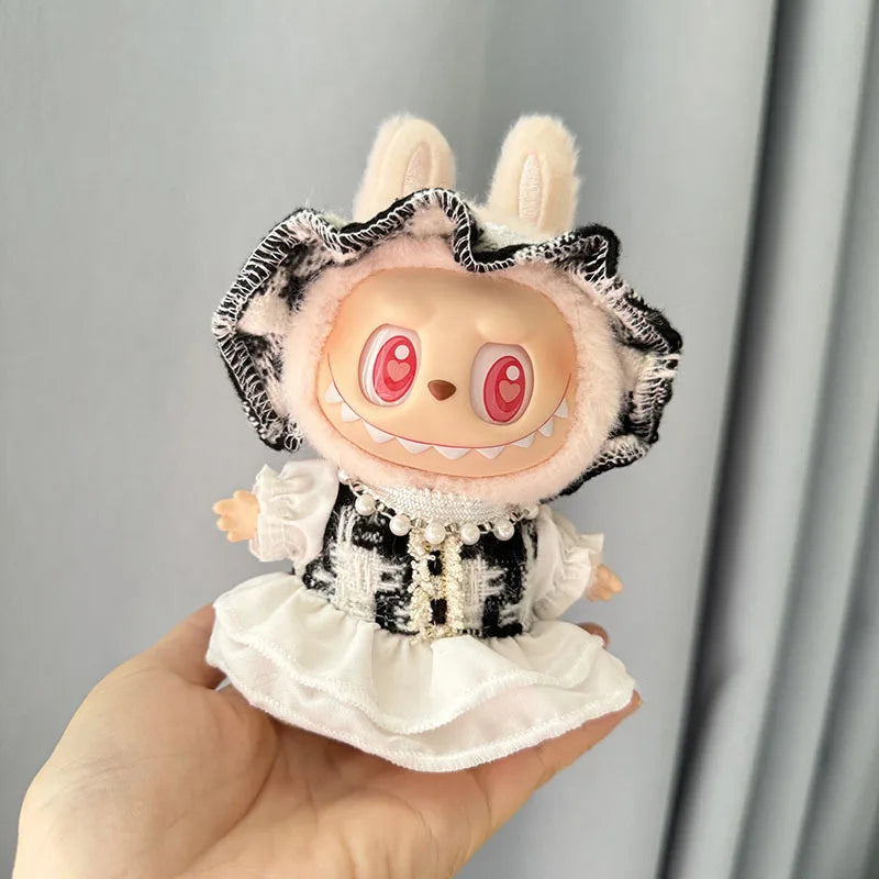 17cm Mini Plush Doll'S Clothes Outfit Accessories For Korea Kpop Exo Labubu I II Idol Dolls Sitting Party Series Clothing Gift