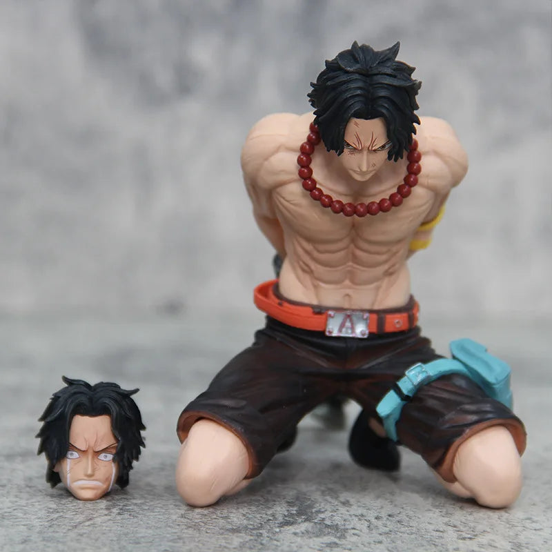 13cm One Piece Anime Figures Portgas D Ace Execution Figurine Pvc Statue Action Figure Collect Model Doll Decoretion Toys Gift