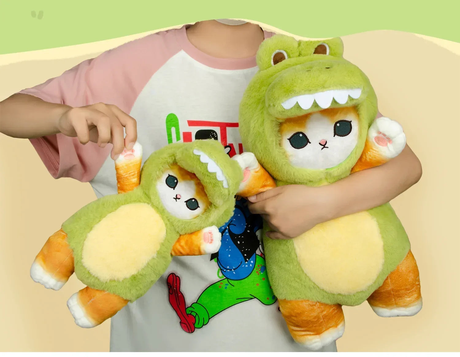 Mofusand Kawaii Cos Cat kawaii Animal Plushies 50cm Cosplay Animals Dinosaur Cow Bear Cute Plush Doll Children Gift Toy