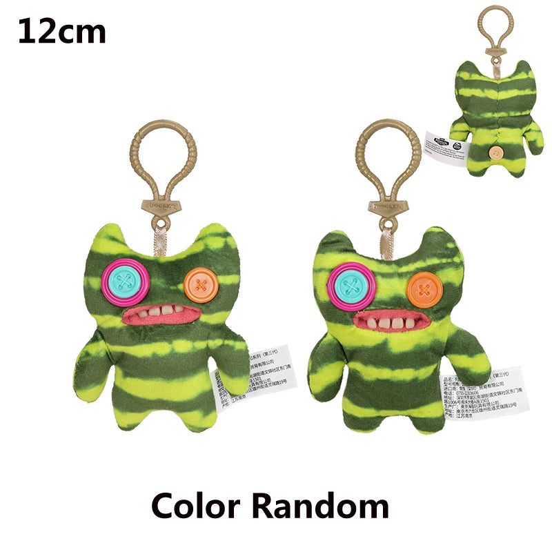 Fuggler Plush Keyrings Funny Ugly Monster Sasquoosh Indecisive Monster Stuffed Doll Toys Collectible Backpacke Pendant