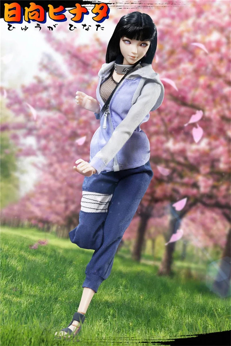 TYM050 1/6 Scale Japan Anime Character White Eyed Princess Ninja Shida Hyuga Hinata 6in Full Set Female Action Figure Dolls