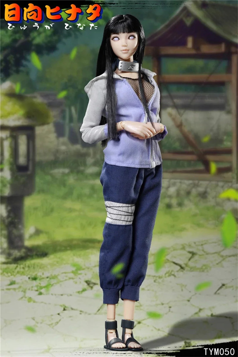 TYM050 1/6 Scale Japan Anime Character White Eyed Princess Ninja Shida Hyuga Hinata 6in Full Set Female Action Figure Dolls