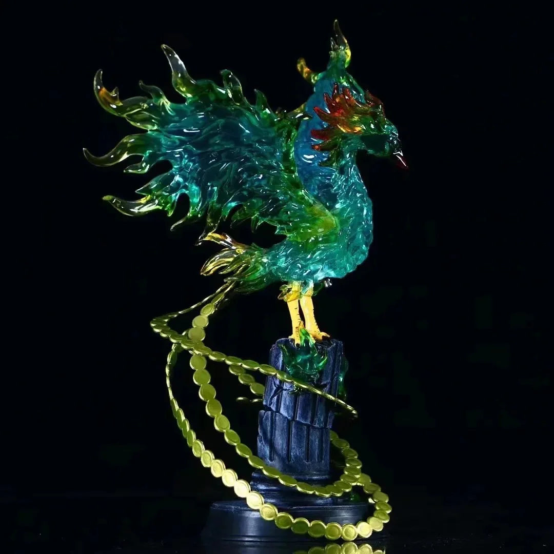 Anime One Piece Battle Phoenix Marco Beast Ver. GK PVC Action Figure Manga Statue Collection Model Kids Toys Doll with Light