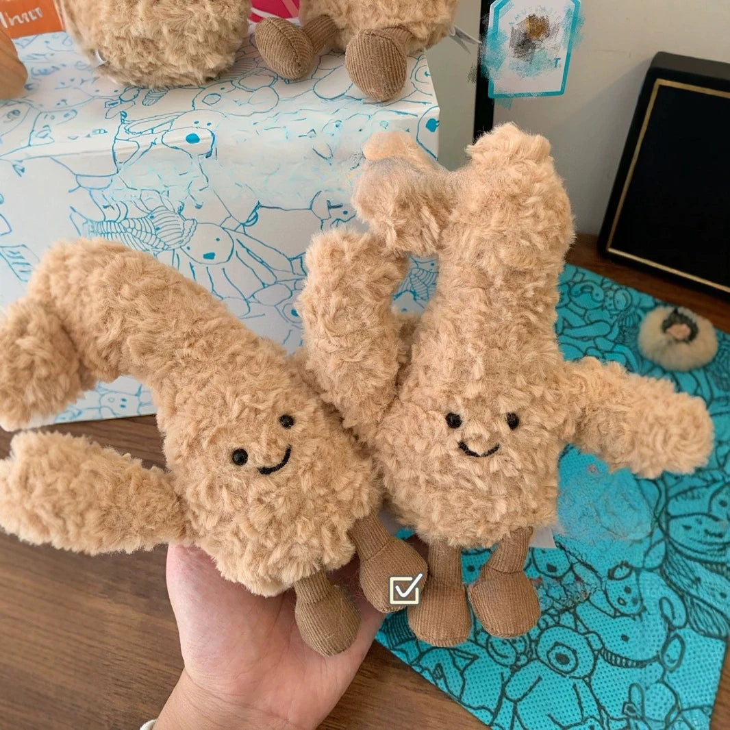 Jellycat With Tags JELLYCAT New Fun Ginger Baby Cute Plush Toy Soothing Good Thing Ginger Nearly Stuffed Doll Holiday Gift Cute
