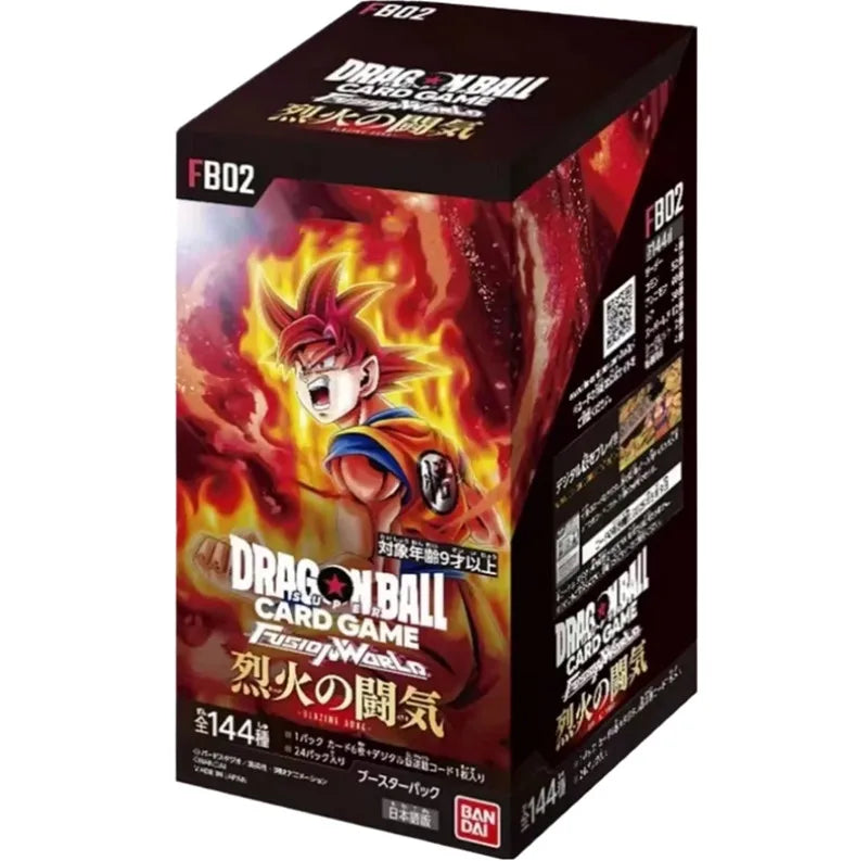Bandai Dragon Ball Anime TCG Card FB01 FB02 FB03 Series Son Goku Super Saiyan Super Blue Card Toy Gift Game Collection Card