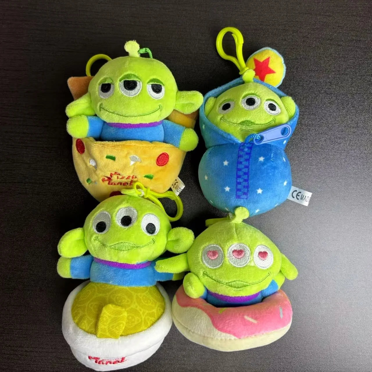 Disney Toy Story Alien Cute Kawaii Three Eyes Boy Plush Pendant School Bag Backpack Pendant Keychain Plush Toy Birthday Gift