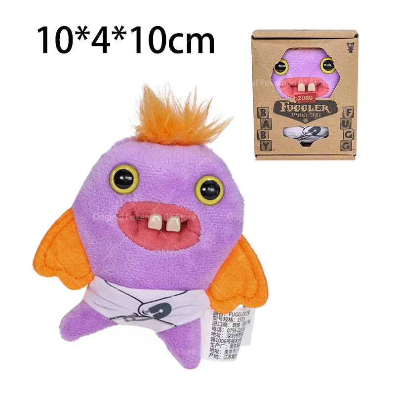 Fuggler Teeth Monster Plush Doll Little Monsters Baby Series Funk Teeth Treasure Ugly Monster Collectible Toys Holiday Gifts