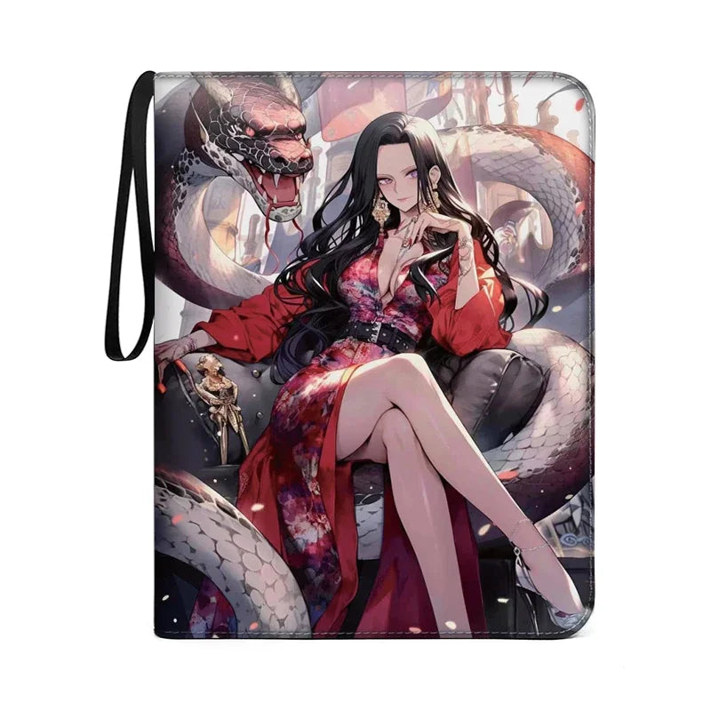 540Pcs 9 Pocket Anime One Piece Luffy Zoro Cards Book zipper PU leather Cards Binder Display Game Collection Card Kids Toy Gift