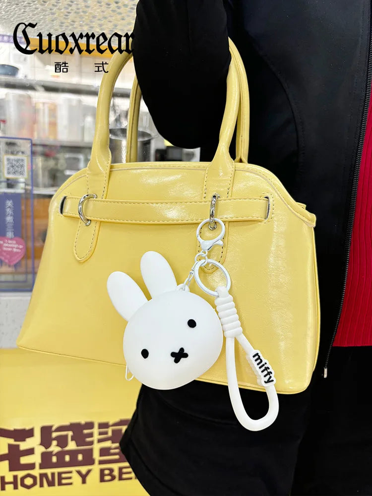 Kawaii Miffy Silicone Coin Purse Cute Mini Earphone Case Pendant Boris Coin Storage Bag Toy Gift for Gril