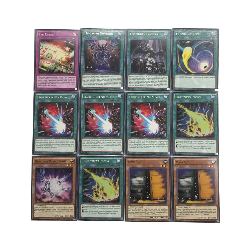 Yu-Gi-Oh Deck 889 DRYTRON PACK English Holographic Golden White Dragon Duel Game Collection Card with Tin Box