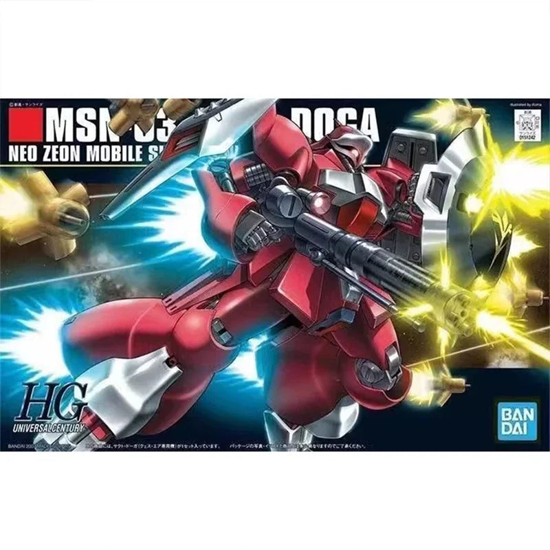 Bandai Gundam Model Kit HGUC Sinanju Efreet Schneid Geara Doga JAGD DOGA Gelgoog Action Figure Gunpla Building Anime Figures Toy