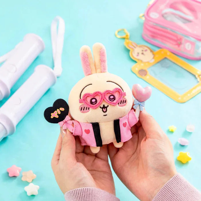 Rabbit Usagis Cheering Series Plush Doll Pendant Self-deprecating Bear Popular Cartoon Toy Keychain Bag Ornament Birthday Gift