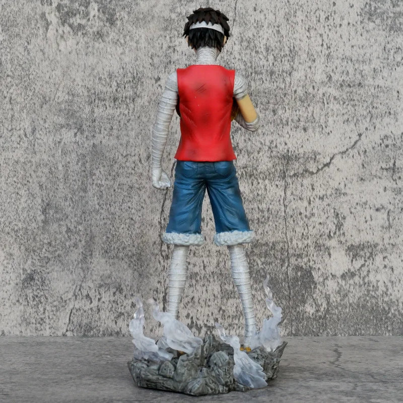 26.5cm One Piece Anime Action Figurine In Silent Tribute Monkey D Luffy Stand Pvc Model Statue Doll Collection Ornament Toy Gift