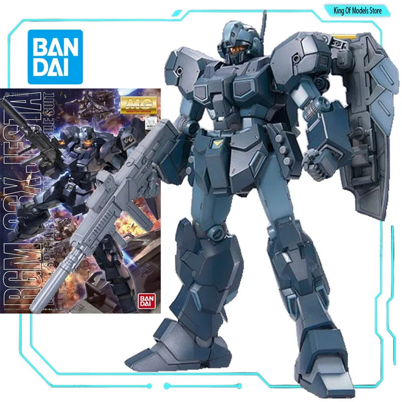 Bandai Original MODEL KIT GUNDAM MG 1/100 SCHEGAR JESTA B C CLEAR COLOR Anime Action Figure Assembly Model Toys Gifts for Boys