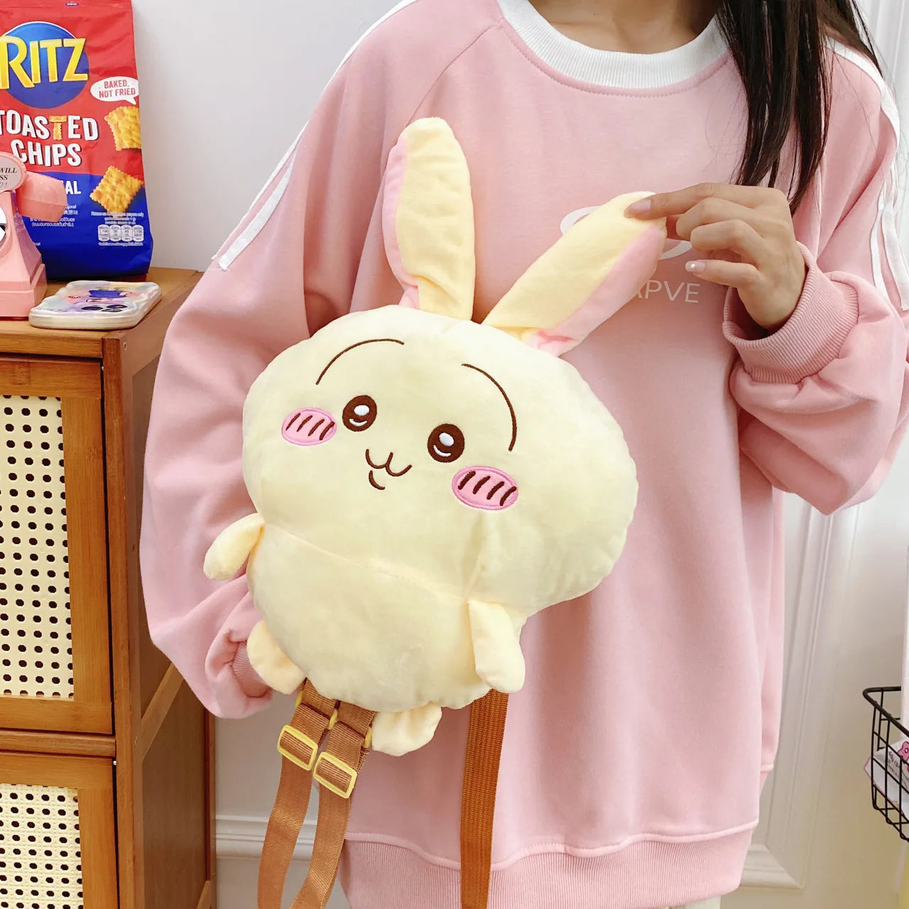 Backpack Doll Super Ins Cute Cartoon Bag Backpack Hachiware Usagi Soft Travel Portable Decoration Girls Gift