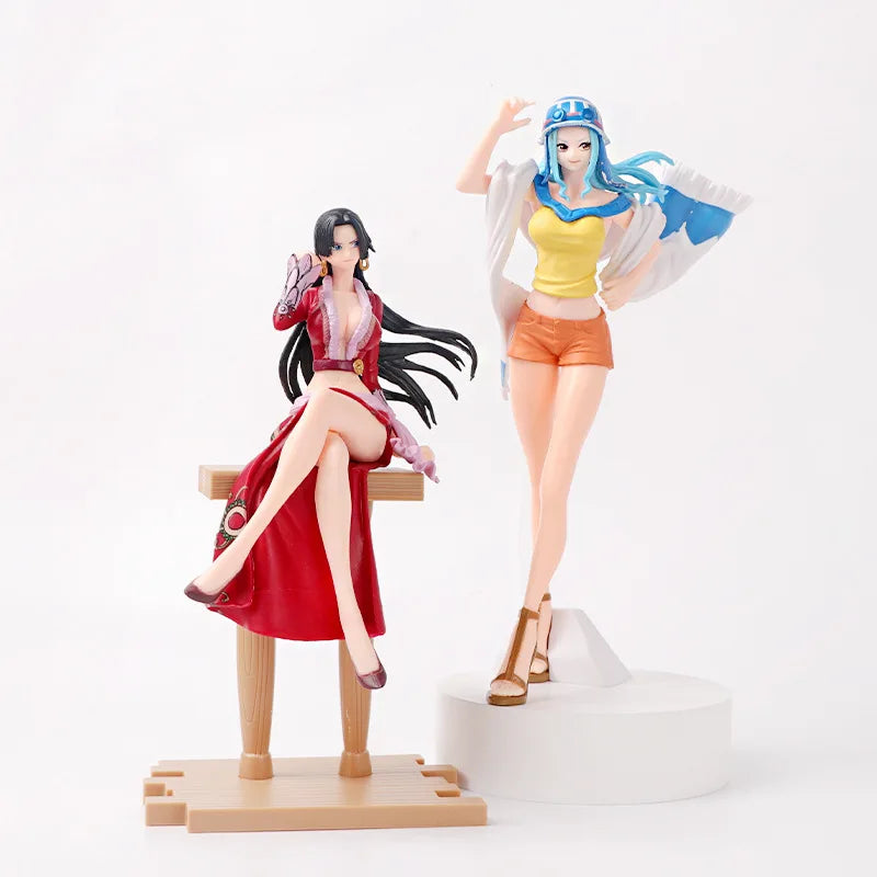 Anime One Piece Nami Nefertari D Vivi Boa Hancock PVC Action Figures Statue Collectible Model Kids Toys Doll Desk Decorations